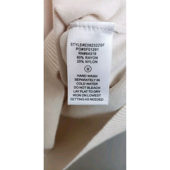 Evolution By Cyrus Sweater Cardigan Medium Color Block Hidden Button Casual Cozy - Picture 4 of 4